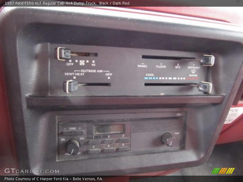 Black / Dark Red 1987 Ford F350 XLT Regular Cab 4x4 Dump Truck