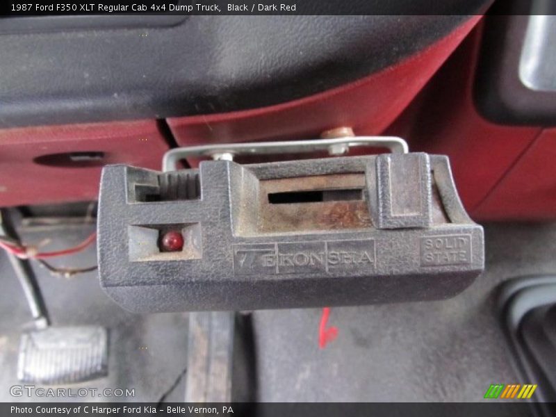 Black / Dark Red 1987 Ford F350 XLT Regular Cab 4x4 Dump Truck