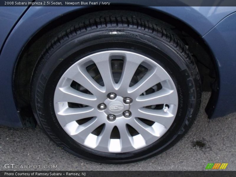Newport Blue Pearl / Ivory 2008 Subaru Impreza 2.5i Sedan
