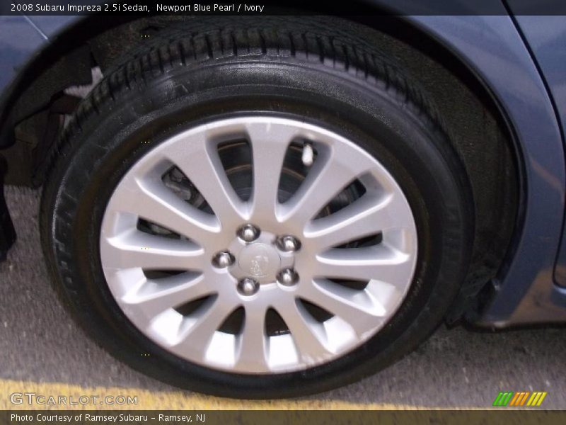 Newport Blue Pearl / Ivory 2008 Subaru Impreza 2.5i Sedan