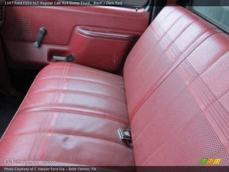 Black / Dark Red 1987 Ford F350 XLT Regular Cab 4x4 Dump Truck