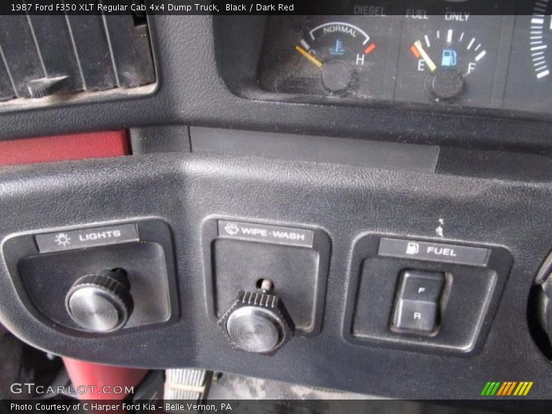 Black / Dark Red 1987 Ford F350 XLT Regular Cab 4x4 Dump Truck
