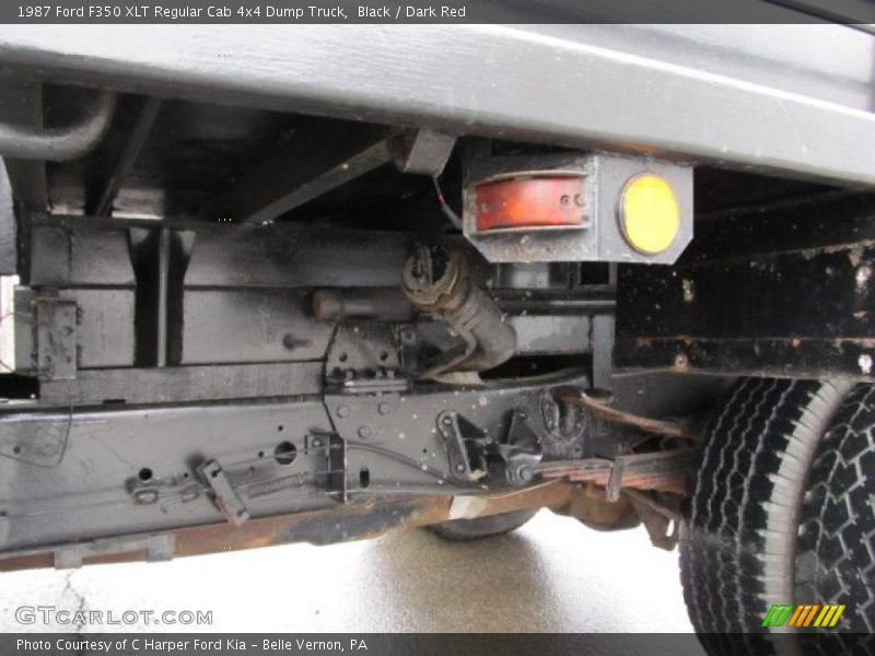 Black / Dark Red 1987 Ford F350 XLT Regular Cab 4x4 Dump Truck