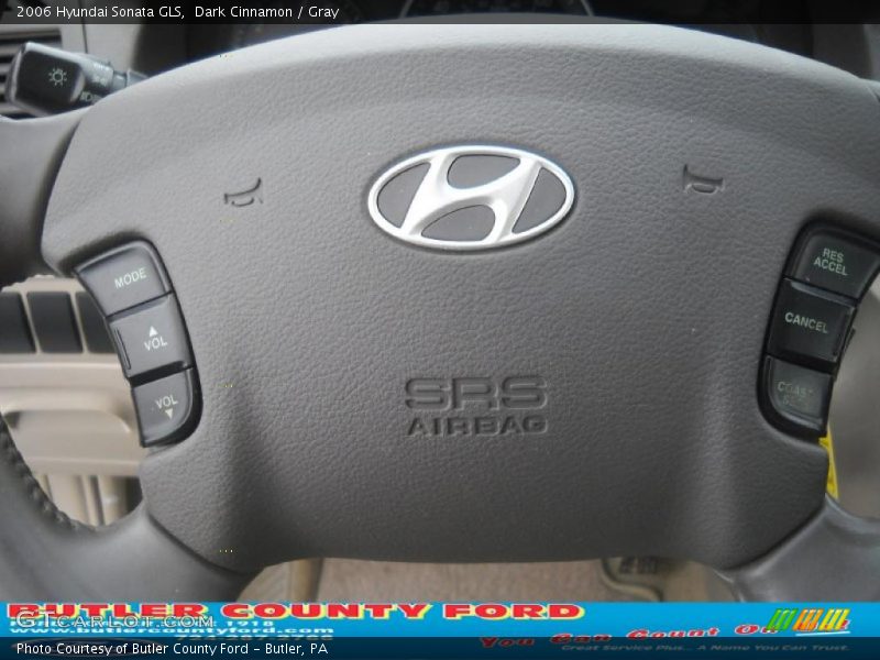 Dark Cinnamon / Gray 2006 Hyundai Sonata GLS