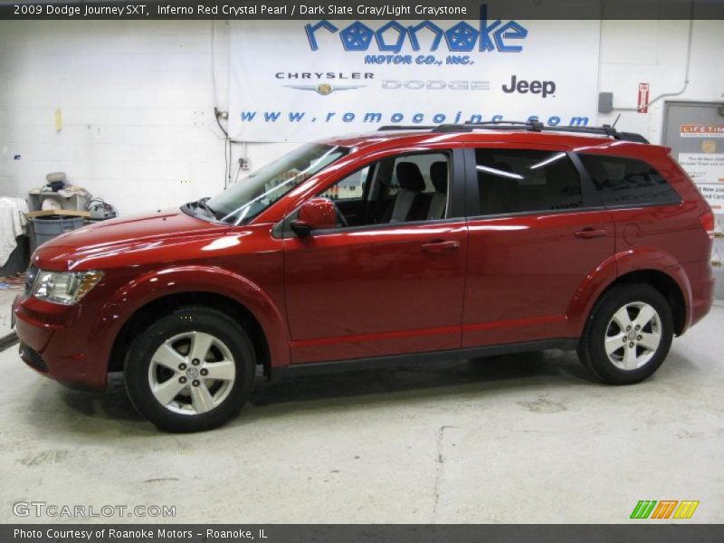 Inferno Red Crystal Pearl / Dark Slate Gray/Light Graystone 2009 Dodge Journey SXT