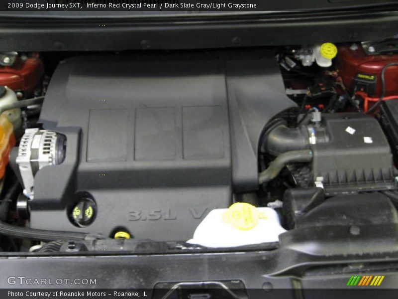Inferno Red Crystal Pearl / Dark Slate Gray/Light Graystone 2009 Dodge Journey SXT