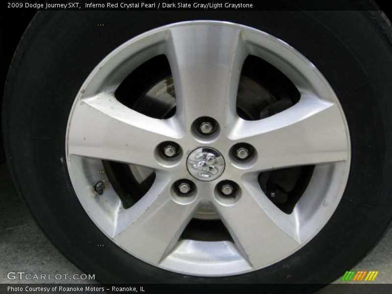 Inferno Red Crystal Pearl / Dark Slate Gray/Light Graystone 2009 Dodge Journey SXT