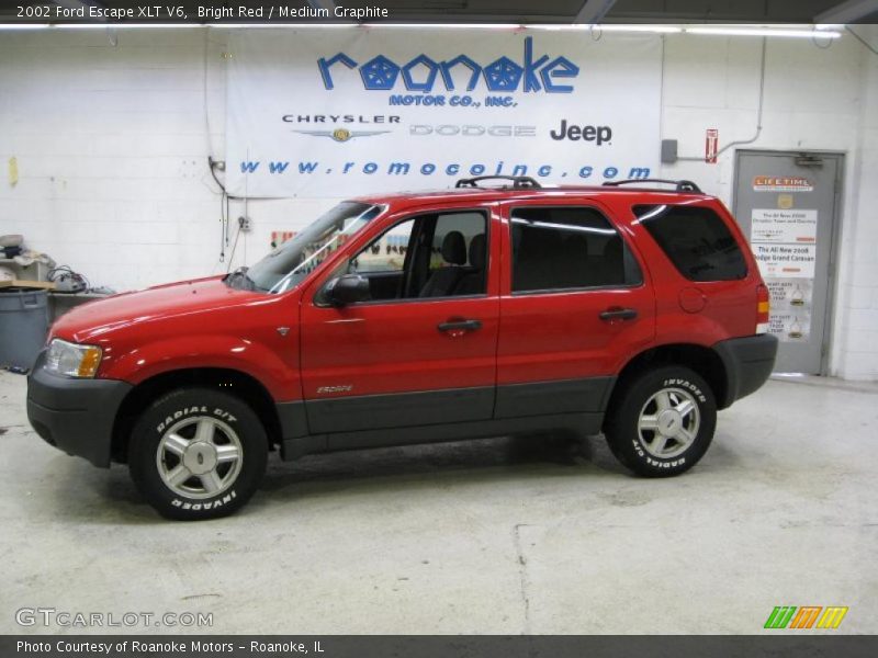 Bright Red / Medium Graphite 2002 Ford Escape XLT V6