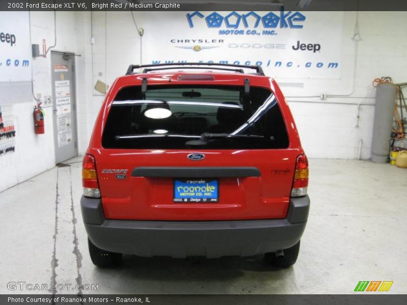 Bright Red / Medium Graphite 2002 Ford Escape XLT V6