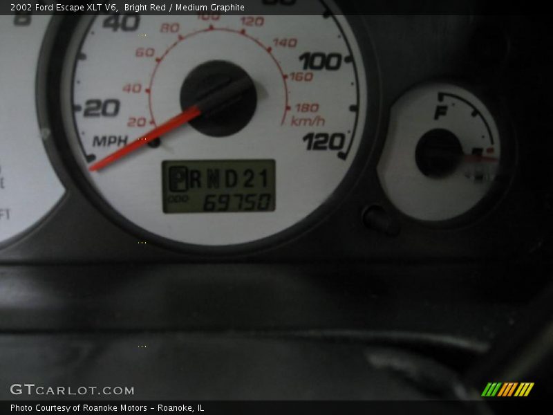 Bright Red / Medium Graphite 2002 Ford Escape XLT V6
