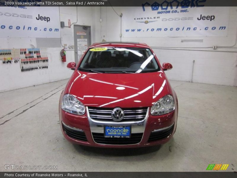 Salsa Red / Anthracite 2009 Volkswagen Jetta TDI Sedan