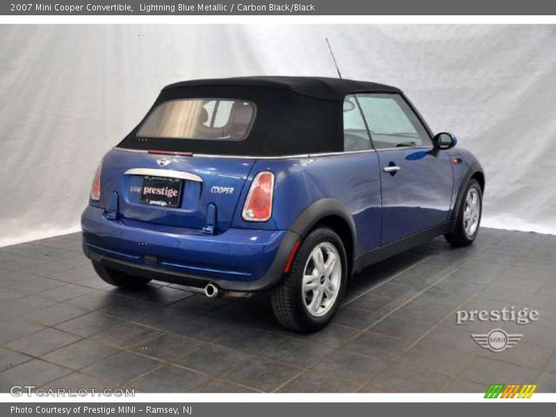 Lightning Blue Metallic / Carbon Black/Black 2007 Mini Cooper Convertible