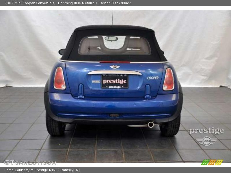 Lightning Blue Metallic / Carbon Black/Black 2007 Mini Cooper Convertible