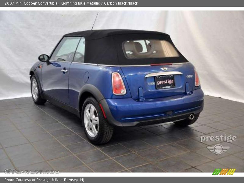 Lightning Blue Metallic / Carbon Black/Black 2007 Mini Cooper Convertible