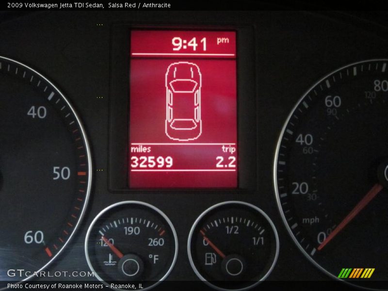 Salsa Red / Anthracite 2009 Volkswagen Jetta TDI Sedan