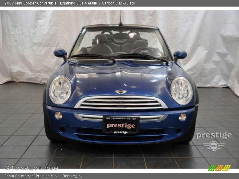 Lightning Blue Metallic / Carbon Black/Black 2007 Mini Cooper Convertible