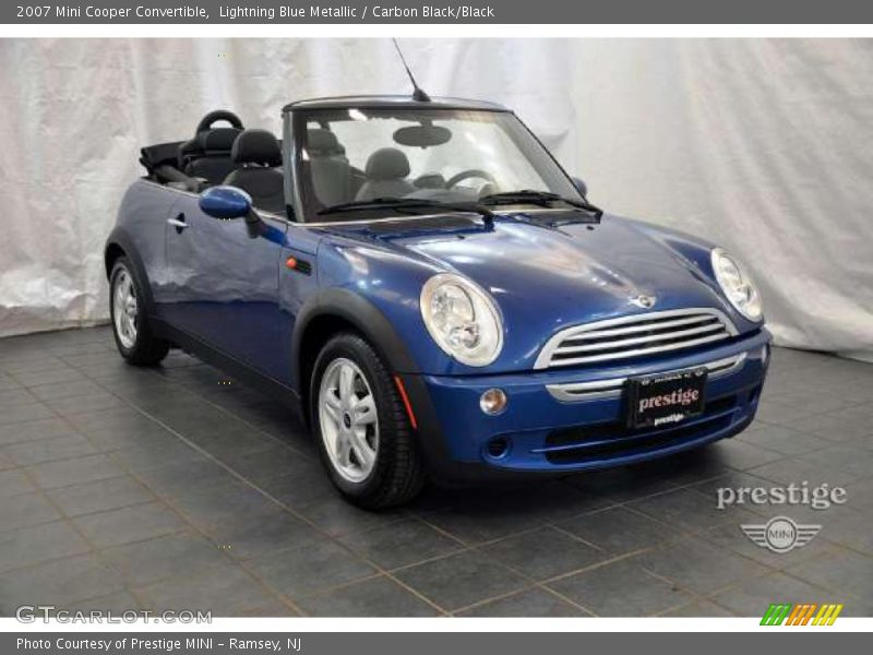 Lightning Blue Metallic / Carbon Black/Black 2007 Mini Cooper Convertible
