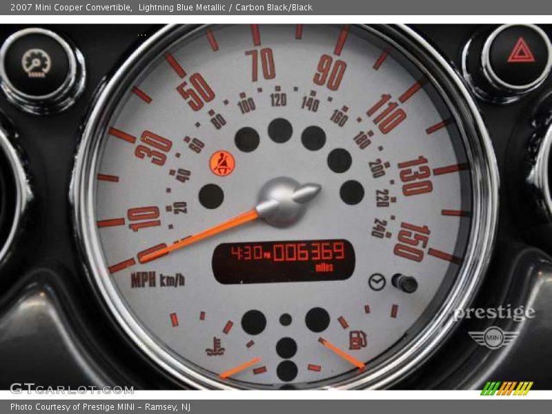 Lightning Blue Metallic / Carbon Black/Black 2007 Mini Cooper Convertible