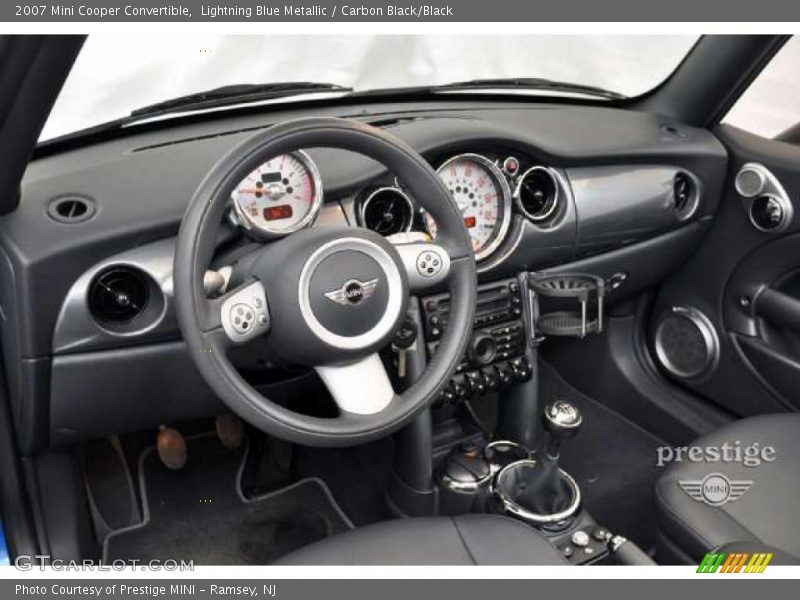 Lightning Blue Metallic / Carbon Black/Black 2007 Mini Cooper Convertible