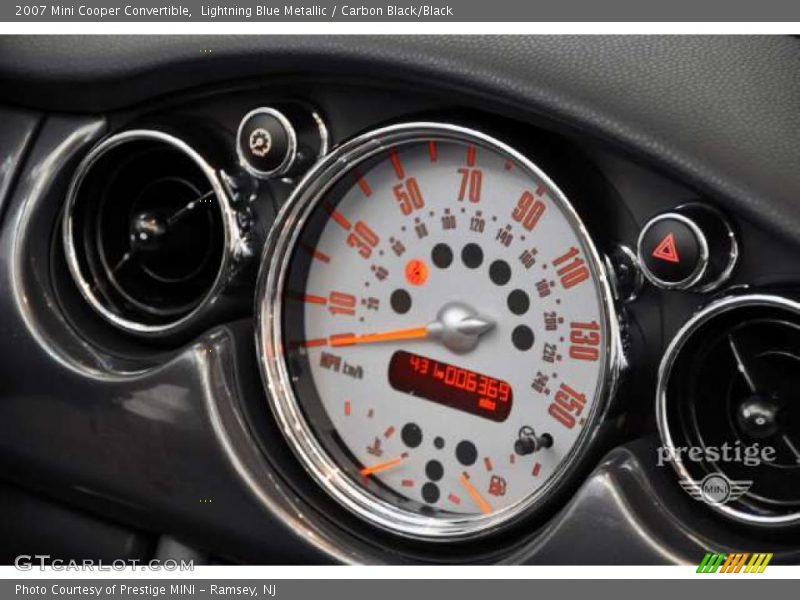 Lightning Blue Metallic / Carbon Black/Black 2007 Mini Cooper Convertible