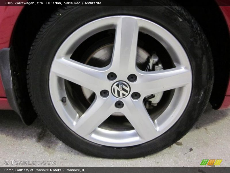 Salsa Red / Anthracite 2009 Volkswagen Jetta TDI Sedan