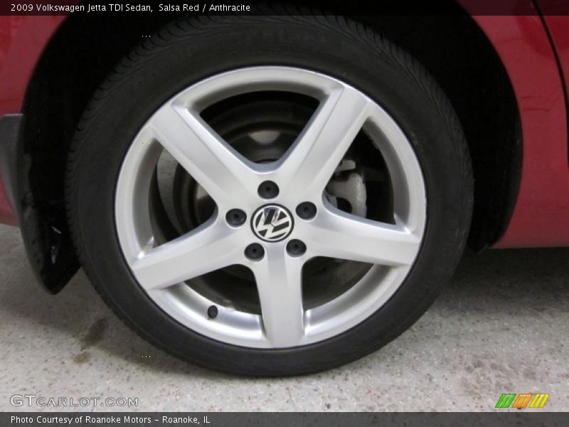 Salsa Red / Anthracite 2009 Volkswagen Jetta TDI Sedan