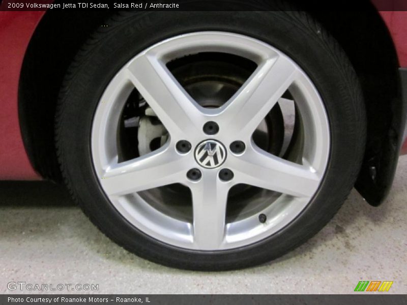 Salsa Red / Anthracite 2009 Volkswagen Jetta TDI Sedan