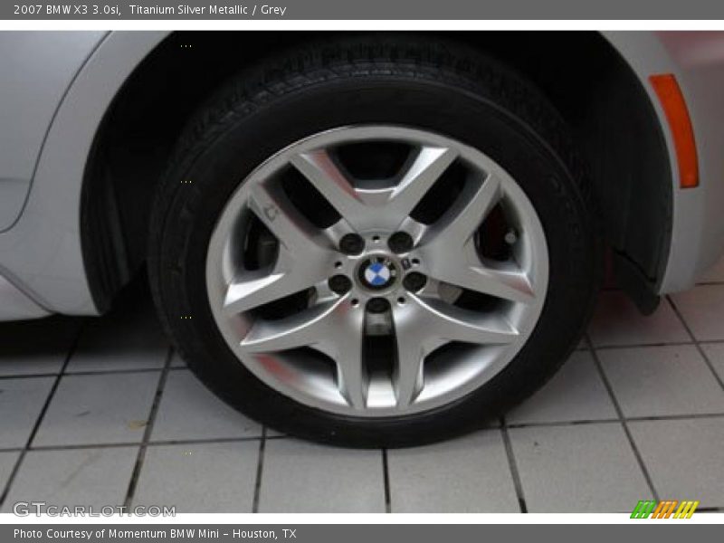 Titanium Silver Metallic / Grey 2007 BMW X3 3.0si
