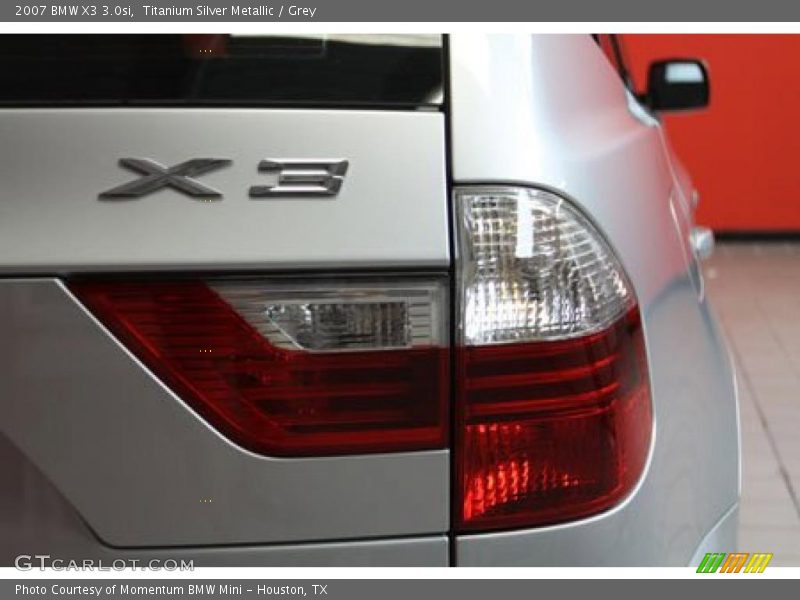 Titanium Silver Metallic / Grey 2007 BMW X3 3.0si