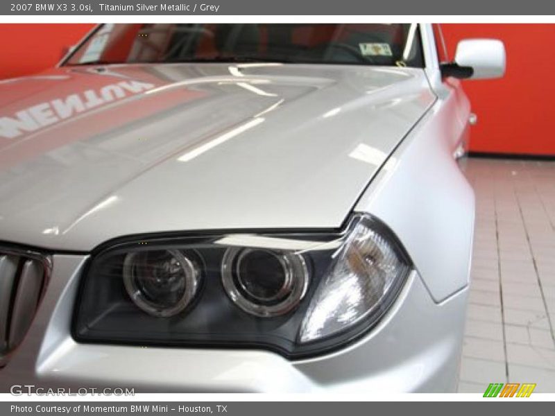 Titanium Silver Metallic / Grey 2007 BMW X3 3.0si