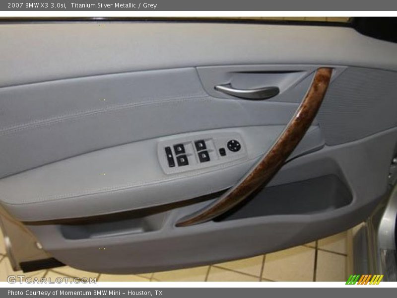 Titanium Silver Metallic / Grey 2007 BMW X3 3.0si