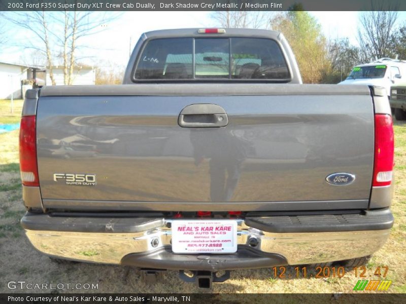 Dark Shadow Grey Metallic / Medium Flint 2002 Ford F350 Super Duty XLT Crew Cab Dually