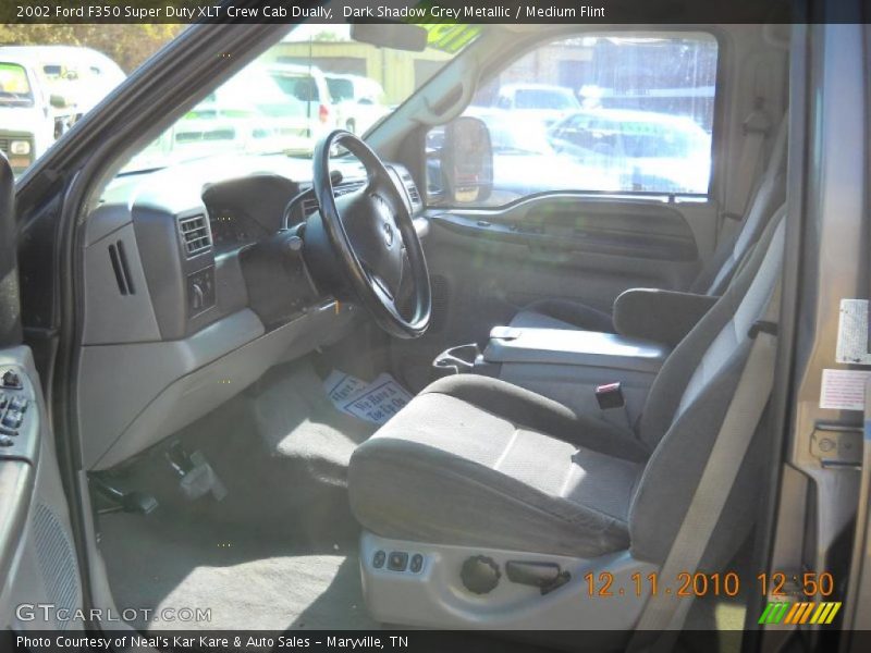  2002 F350 Super Duty XLT Crew Cab Dually Medium Flint Interior
