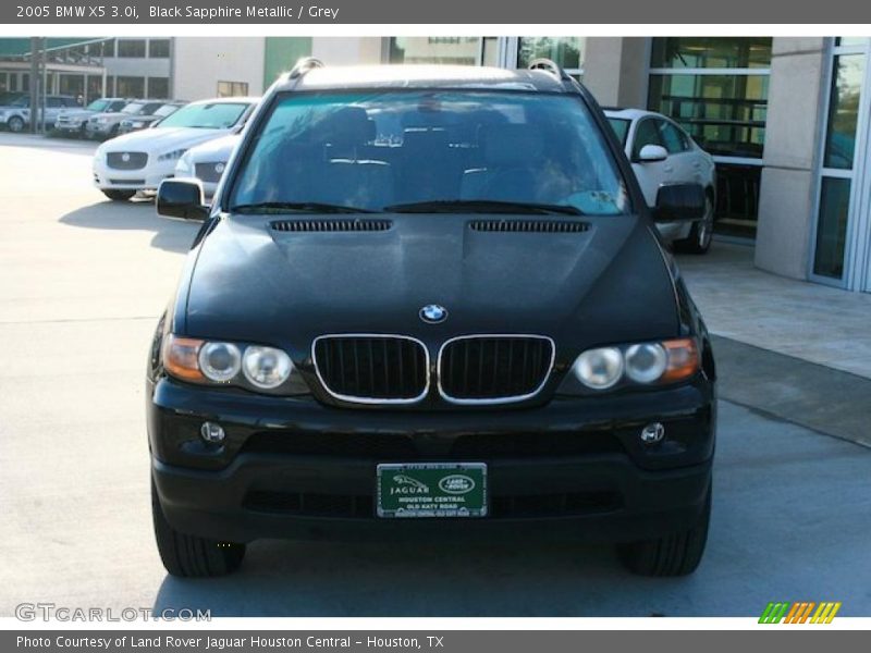 Black Sapphire Metallic / Grey 2005 BMW X5 3.0i
