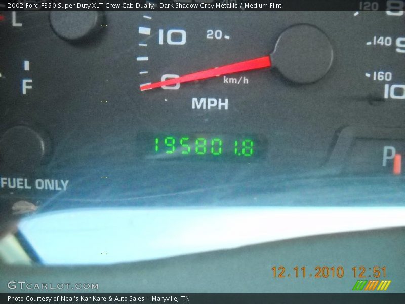Dark Shadow Grey Metallic / Medium Flint 2002 Ford F350 Super Duty XLT Crew Cab Dually
