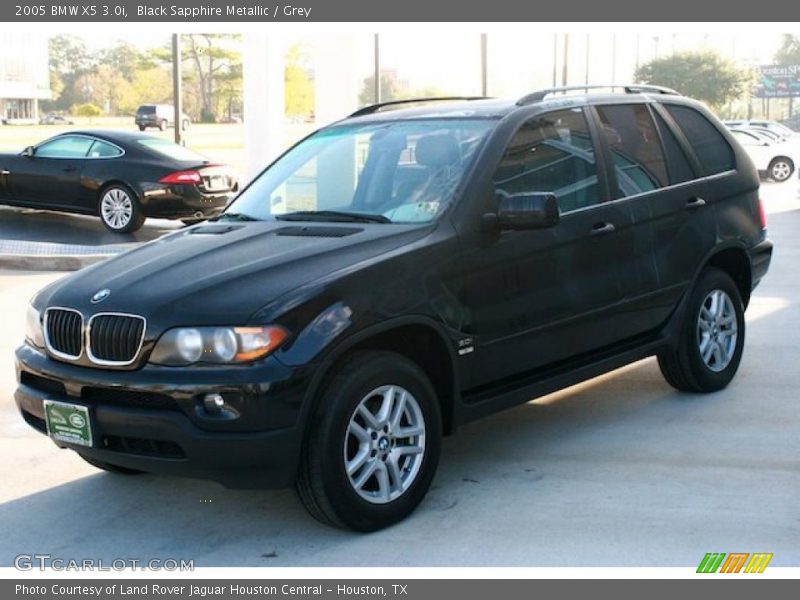 Black Sapphire Metallic / Grey 2005 BMW X5 3.0i