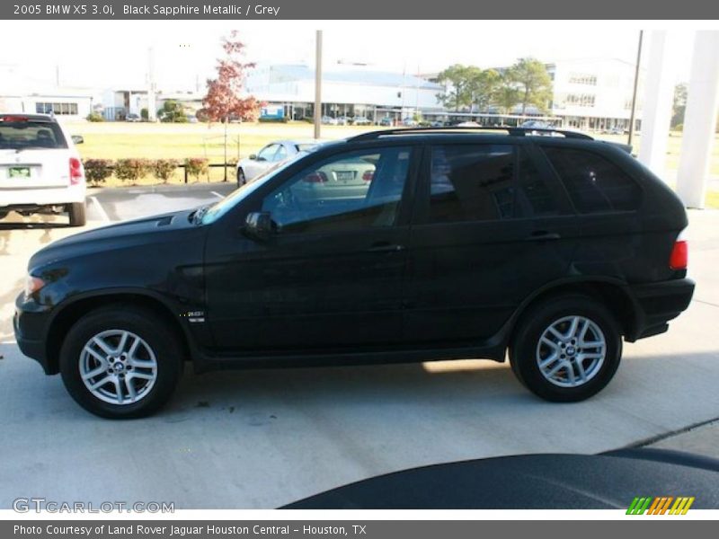 Black Sapphire Metallic / Grey 2005 BMW X5 3.0i