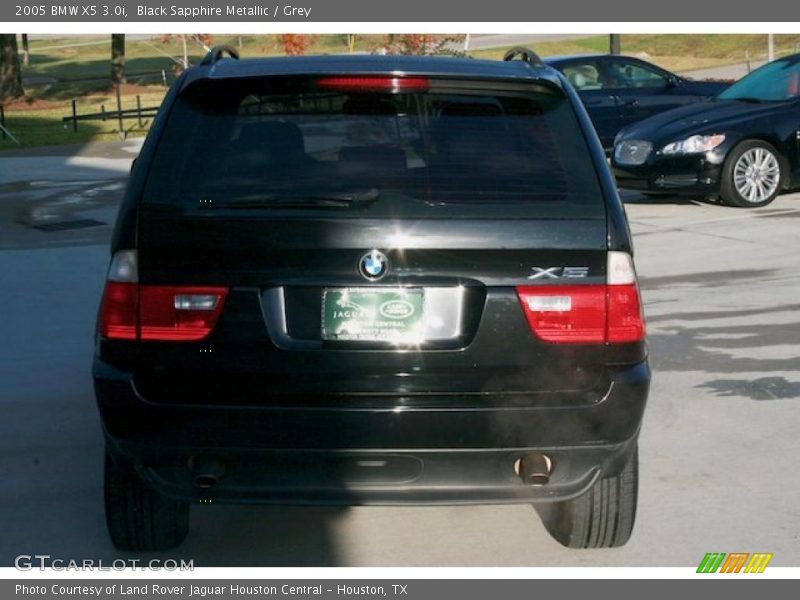 Black Sapphire Metallic / Grey 2005 BMW X5 3.0i