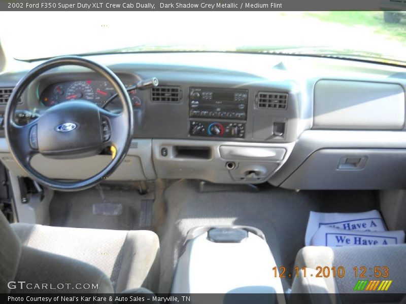 Dark Shadow Grey Metallic / Medium Flint 2002 Ford F350 Super Duty XLT Crew Cab Dually