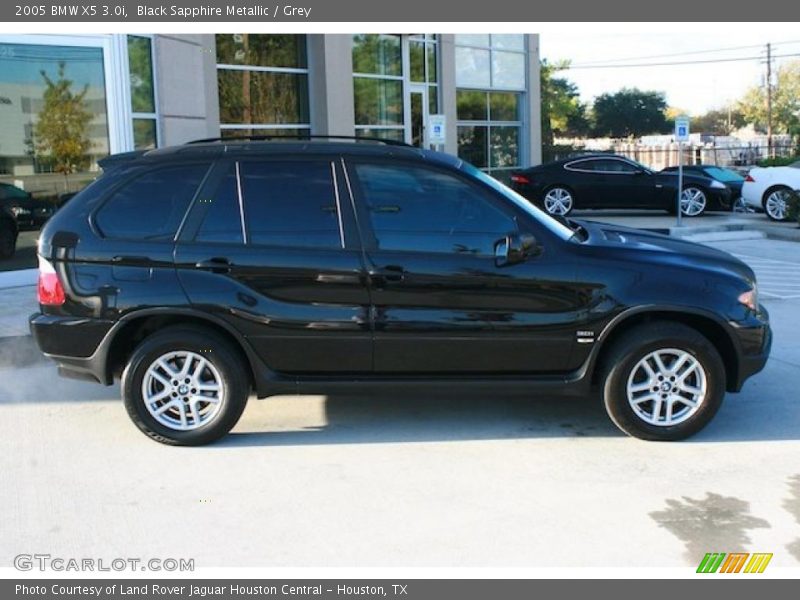 Black Sapphire Metallic / Grey 2005 BMW X5 3.0i