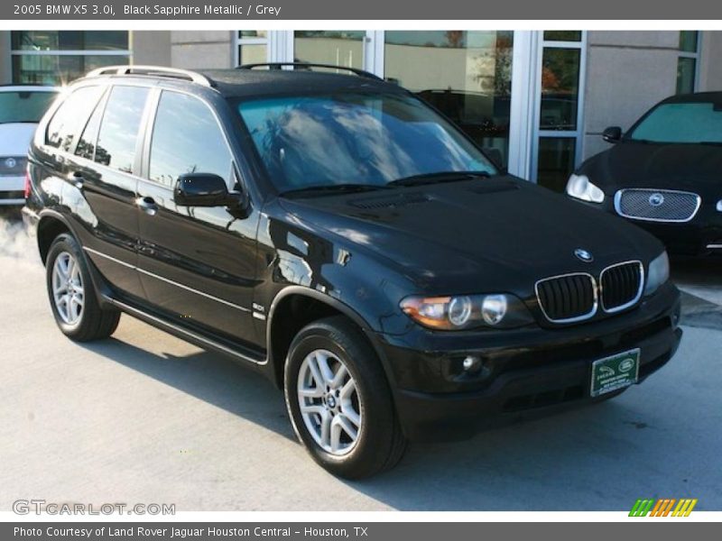 Black Sapphire Metallic / Grey 2005 BMW X5 3.0i
