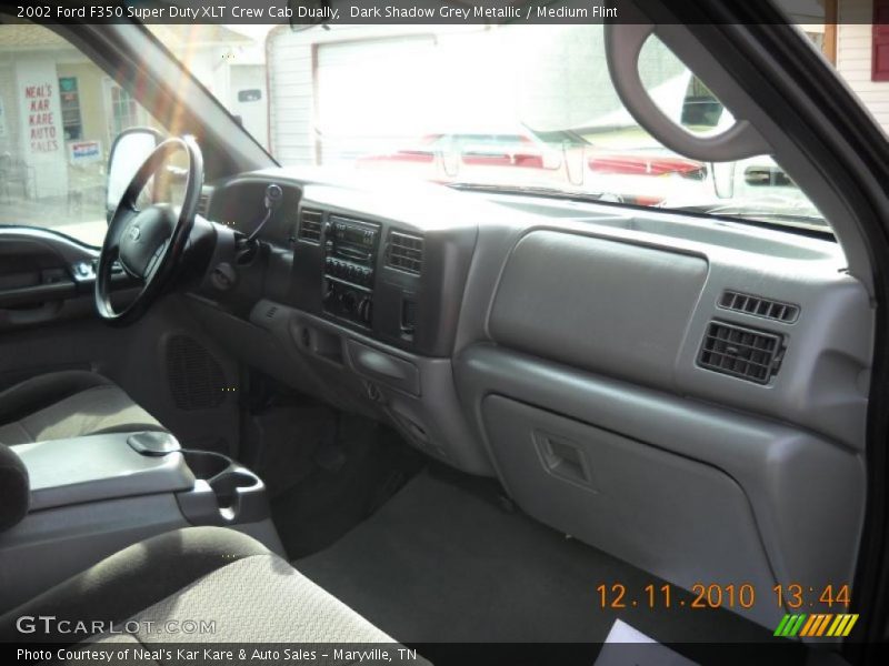 Dark Shadow Grey Metallic / Medium Flint 2002 Ford F350 Super Duty XLT Crew Cab Dually