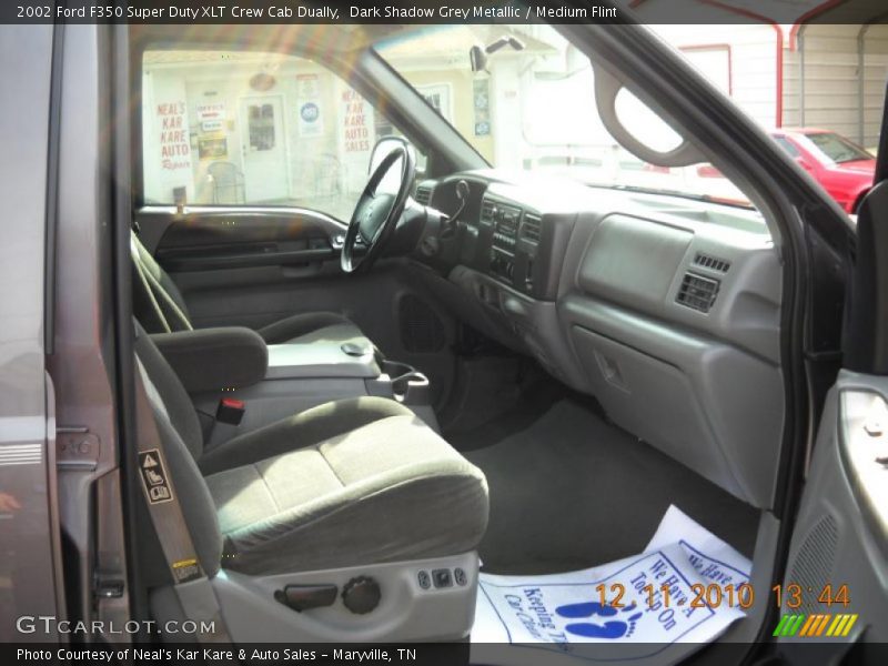 Dark Shadow Grey Metallic / Medium Flint 2002 Ford F350 Super Duty XLT Crew Cab Dually