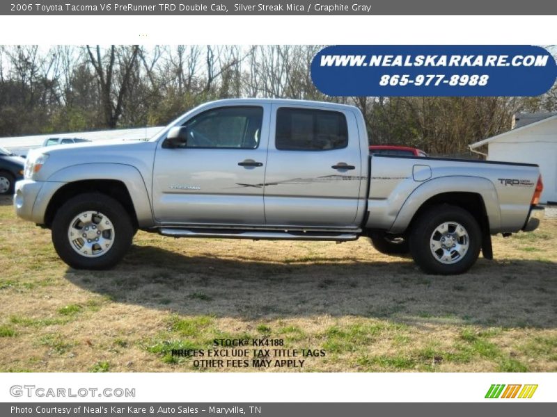 Silver Streak Mica / Graphite Gray 2006 Toyota Tacoma V6 PreRunner TRD Double Cab