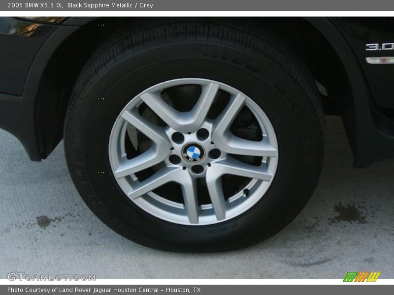 Black Sapphire Metallic / Grey 2005 BMW X5 3.0i