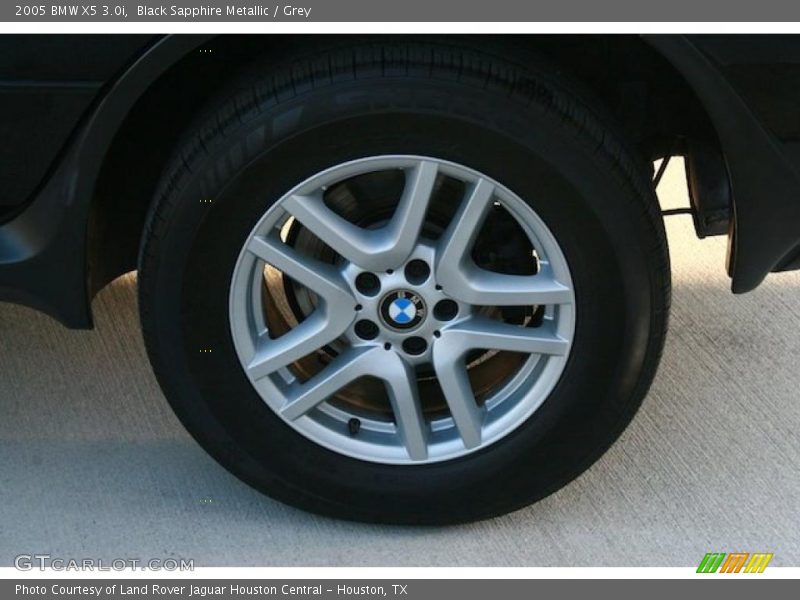 Black Sapphire Metallic / Grey 2005 BMW X5 3.0i