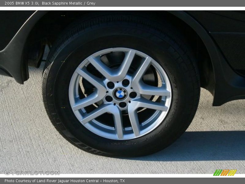 Black Sapphire Metallic / Grey 2005 BMW X5 3.0i