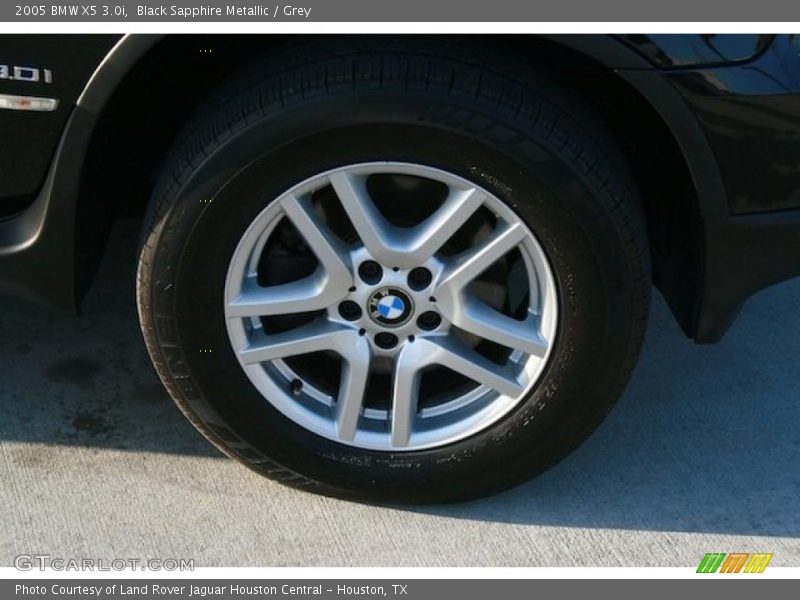 Black Sapphire Metallic / Grey 2005 BMW X5 3.0i