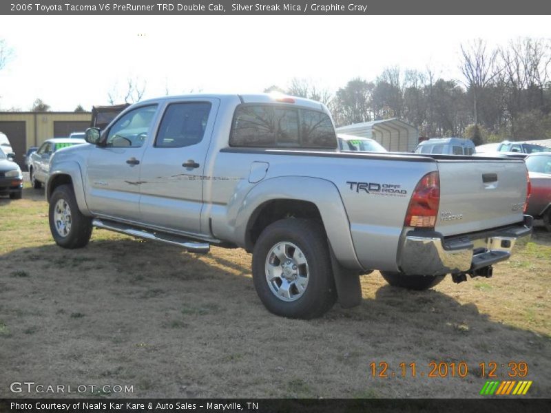 Silver Streak Mica / Graphite Gray 2006 Toyota Tacoma V6 PreRunner TRD Double Cab