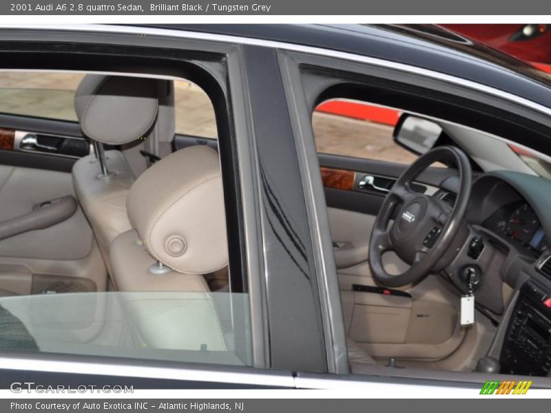 Brilliant Black / Tungsten Grey 2001 Audi A6 2.8 quattro Sedan